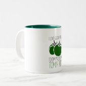 Tasse 2 Couleurs Jardinage Tomates (Devant gauche)