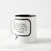 Tasse 2 Couleurs Jargon de directeur de bureau (Devant gauche)