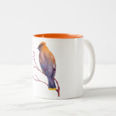 Tasse 2 Couleurs Jaseur de cèdre (Devant droit)