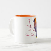 Tasse 2 Couleurs Jaseur de cèdre (Devant gauche)