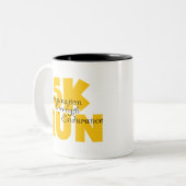 Tasse 2 Couleurs Jaune à 5 K (Devant gauche)
