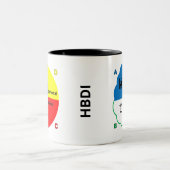 Tasse 2 Couleurs Jaune bleu HBDI (Centre)