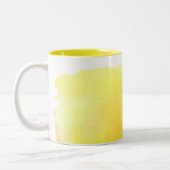 Tasse 2 Couleurs Jaune de citation de café de soleil bonjour (Gauche)