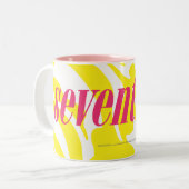 Tasse 2 Couleurs Jaune de zèbre (Devant gauche)