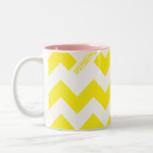 Tasse 2 Couleurs Jaune de zigzag (Gauche)