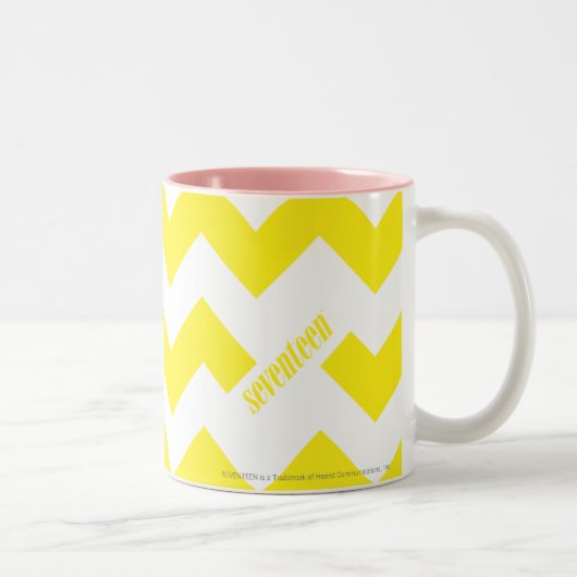 Tasse 2 Couleurs Jaune de zigzag (Droit)