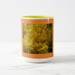 Tasse 2 Couleurs Jaune en fleurs en juillet