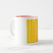 Tasse 2 Couleurs Jaune mince de rayures (Devant gauche)