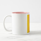 Tasse 2 Couleurs Jaune mince de rayures (Gauche)