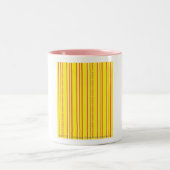 Tasse 2 Couleurs Jaune mince de rayures (Centre)