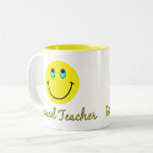 Tasse 2 Couleurs JAUNE retiré de professeur (Devant gauche)