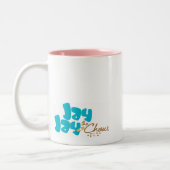 Tasse 2 Couleurs JayJay le visage de bouffe (Gauche)