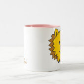 Tasse 2 Couleurs JayJay le visage de bouffe (Centre)