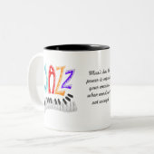 Tasse 2 Couleurs Jazz Lettering (Devant gauche)