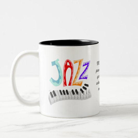 Tasse 2 Couleurs Jazz Lettering (Gauche)