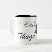 Tasse 2 Couleurs Je Babysit Thugs-C.O. Officiers Mug, Argent (Devant gauche)