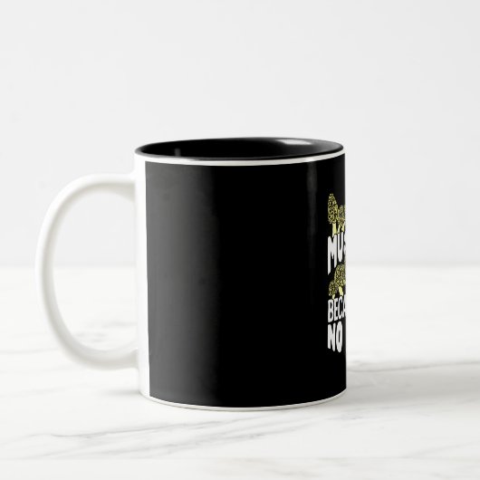 Tasse 2 Couleurs Je chasse les champignons (Gauche)