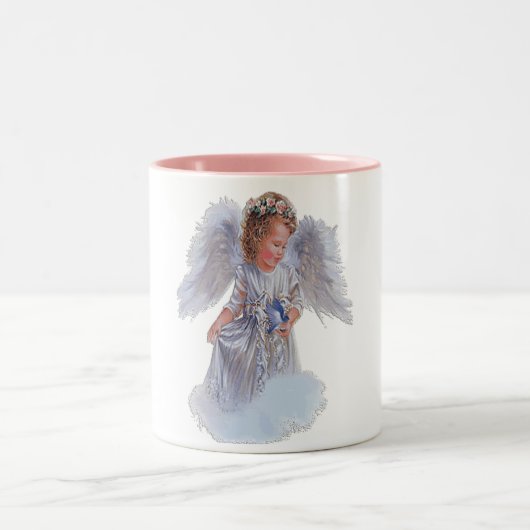 Tasse 2 Couleurs Je crois aux anges (Centre)