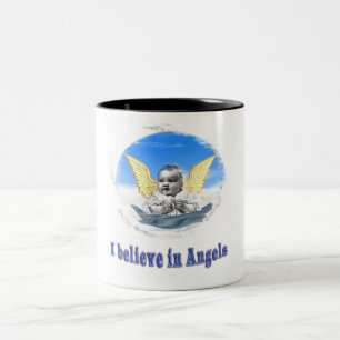 Tasse 2 Couleurs Je crois aux cadeaux d'anges