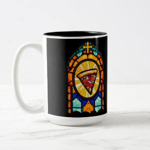 Tasse 2 Couleurs Je crois en la pizza