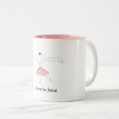 Tasse 2 Couleurs Je danse pour Jésus (Devant droit)