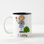 Tasse 2 Couleurs Je fais du jardinage (Gauche)