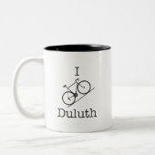 Tasse 2 Couleurs Je fais du vélo Duluth (Gauche)
