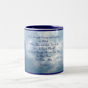 Tasse 2 Couleurs Je gagne la force, le courage et le Confidenc…