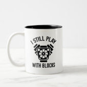 Tasse 2 Couleurs Je joue encore avec des blocs (Gauche)