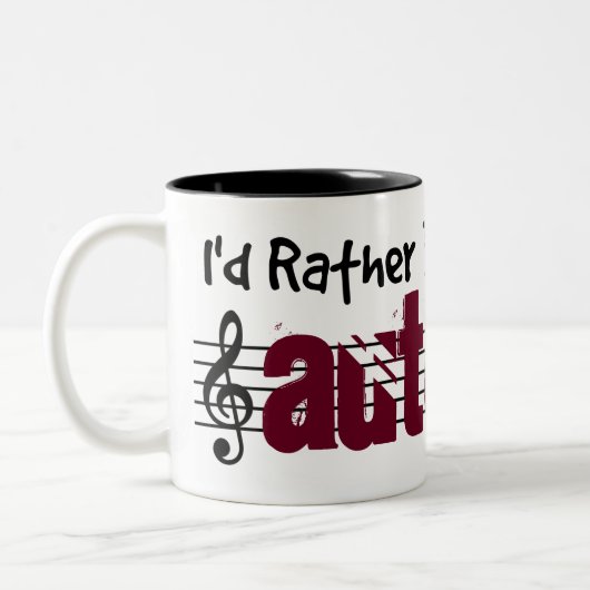 Tasse 2 Couleurs Je jouerais plutôt mon Autoharp (Gauche)