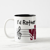 Tasse 2 Couleurs Je jouerais plutôt mon violon (Gauche)
