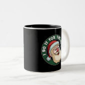 Tasse 2 Couleurs Je le fais pour les fêtes du Père Noël (Devant droit)
