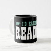 Tasse 2 Couleurs Je lirais plutôt (Devant gauche)