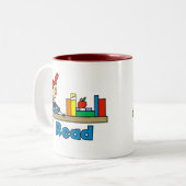 Tasse 2 Couleurs Je lis (Devant gauche)