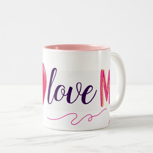 Tasse 2 Couleurs Je m'aime élégant (Devant droit)