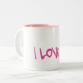Tasse 2 Couleurs Je m'aime papillon (Devant gauche)