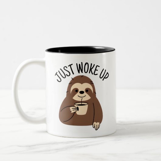 Tasse 2 Couleurs Je Me Suis Réveillé Sloth Matin (Gauche)