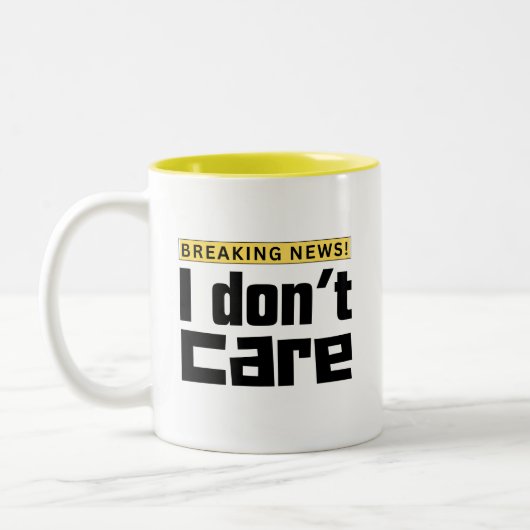 Tasse 2 Couleurs Je m'en fiche (Gauche)