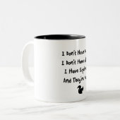 Tasse 2 Couleurs Je n'ai pas de canards (Devant gauche)