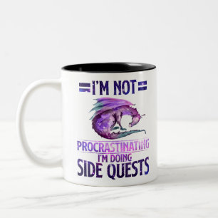Tasse 2 Couleurs Je ne fais pas de procrastination Je fais des quê