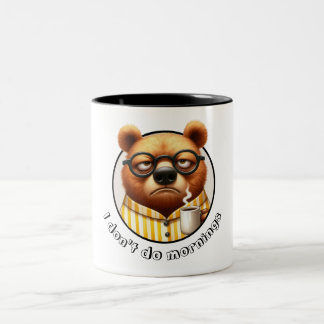 Tasse 2 Couleurs Je ne fais pas le matin Ours