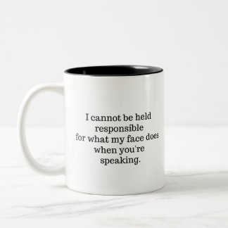 Tasse 2 Couleurs Je Ne Peux Pas Être Tenu Responsable