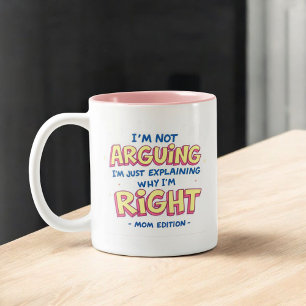Tasse 2 Couleurs Je ne plaide pas Citation amusante Maman sarca