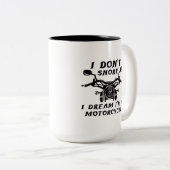 Tasse 2 Couleurs Je ne ronfle pas (Devant droit)