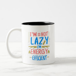 Tasse 2 Couleurs Je ne suis pas blasé, je suis énergique et amusant