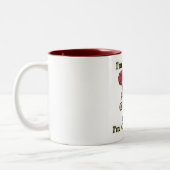 Tasse 2 Couleurs "Je ne suis pas" graphique perdu de Geocaching sur (Gauche)