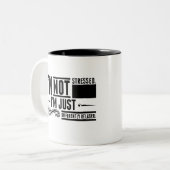 Tasse 2 Couleurs Je ne suis pas stressé (Devant gauche)