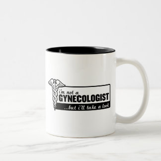Tasse 2 Couleurs je ne suis pas un gynécologue mais je jetterai un