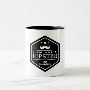 Tasse 2 Couleurs Je ne suis pas une moustache drôle garantie par