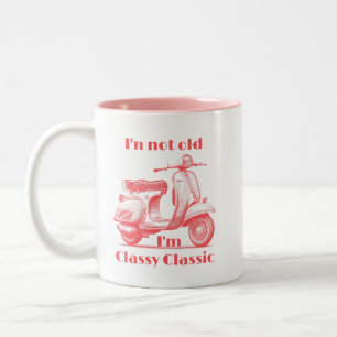 Tasse 2 Couleurs Je ne suis pas vieux Je suis une moto classique cl